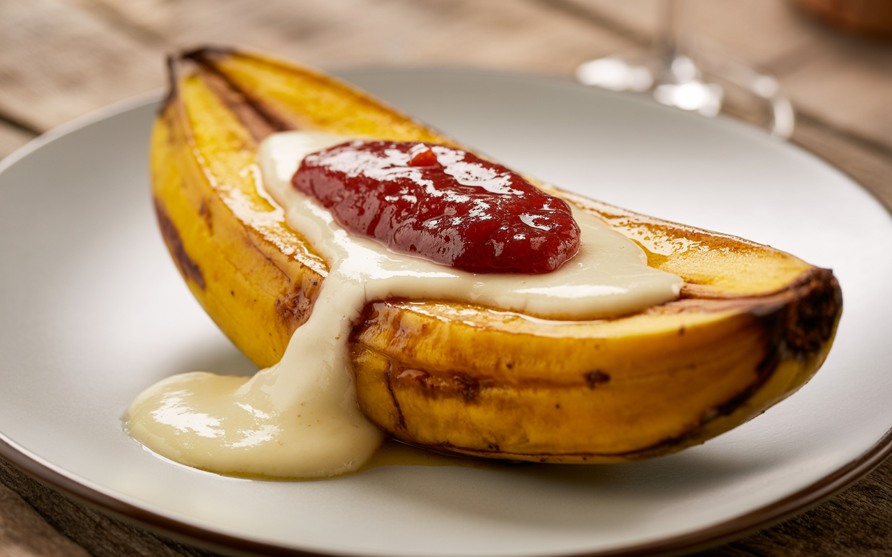 Sweet Plantain with Cheese & Guava